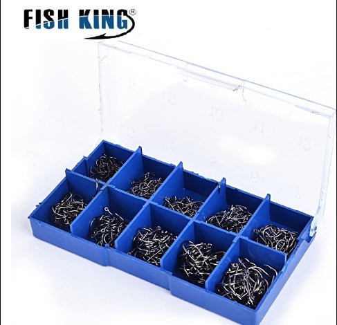 500 - Piece Fishing Hook Kit in Various Sizes (One Set) - NZ Tackle