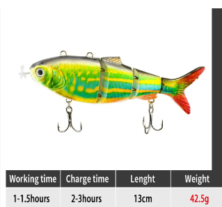 Electronic Fishing Lure - Rechargeable 130mm 42g Smart Bait - NZ Tackle