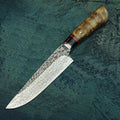 Handcrafted Damascus VG10 Knife with Leather Sheath - NZ Tackle