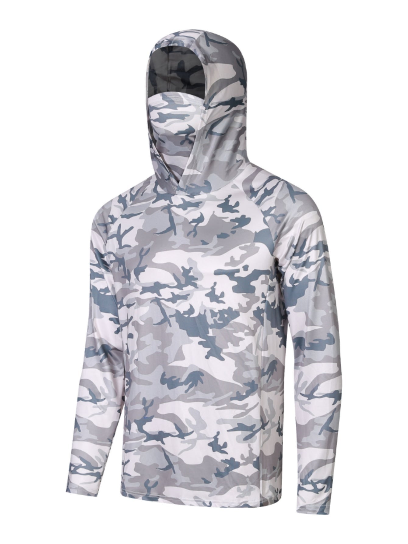Men's Camouflage Fishing Shirt with Hood - Quick Dry - NZ Tackle