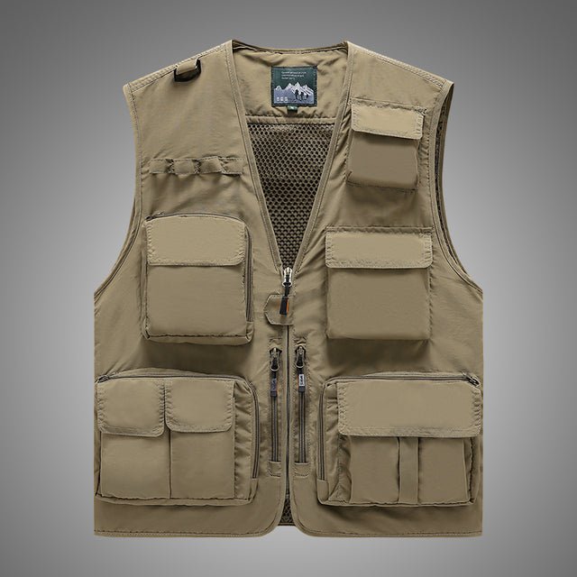 Men's Casual Fishing Vest in Polyester Fiber - NZ Tackle