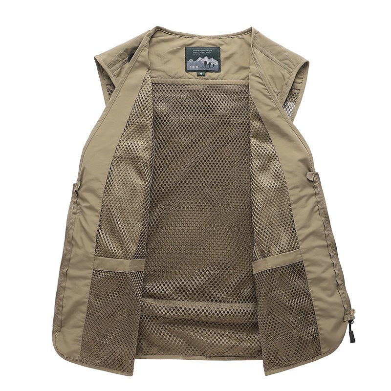 Men's Casual Fishing Vest in Polyester Fiber - NZ Tackle