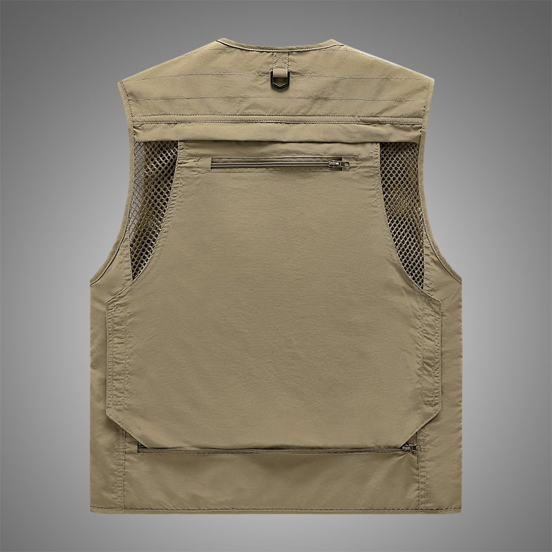 Men's Casual Fishing Vest in Polyester Fiber - NZ Tackle