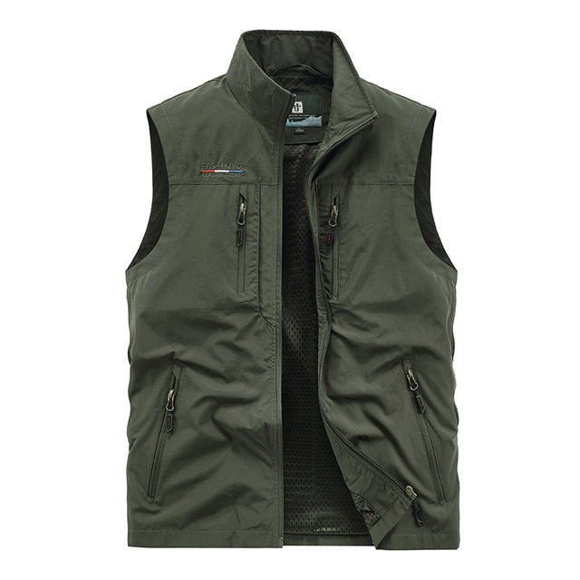 Men's Polyester Cotton Fishing Workwear Wind Vest - NZ Tackle