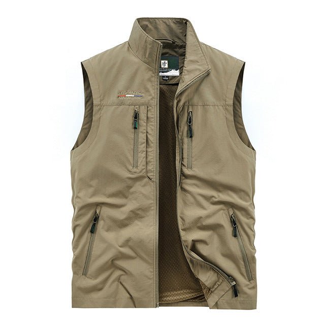 Men's Polyester Cotton Fishing Workwear Wind Vest - NZ Tackle