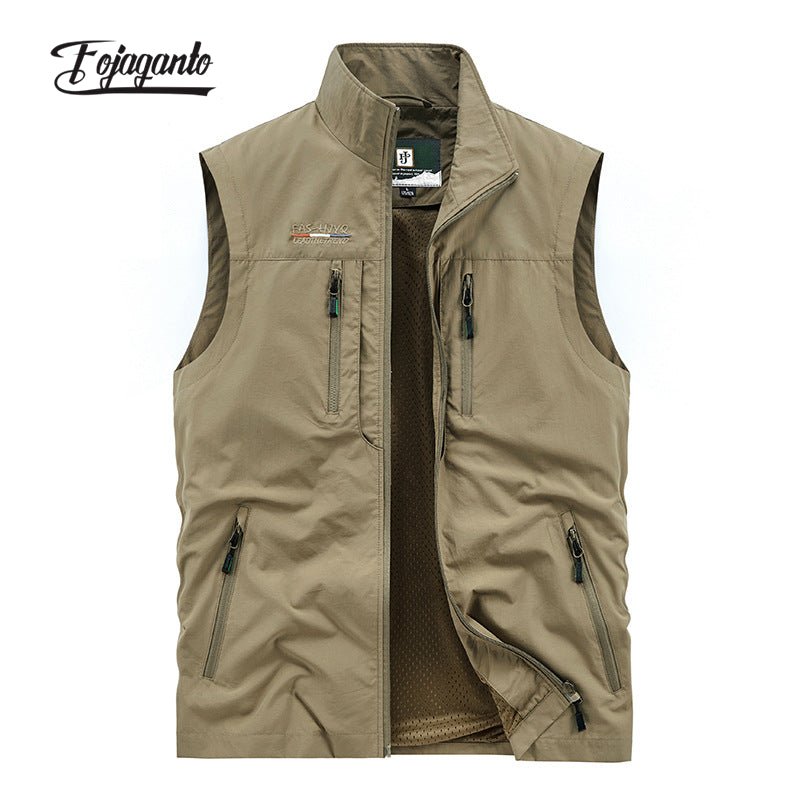 Men's Polyester Cotton Fishing Workwear Wind Vest - NZ Tackle
