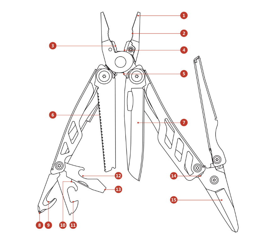 Multifunctional Folding Knife - NZ Tackle