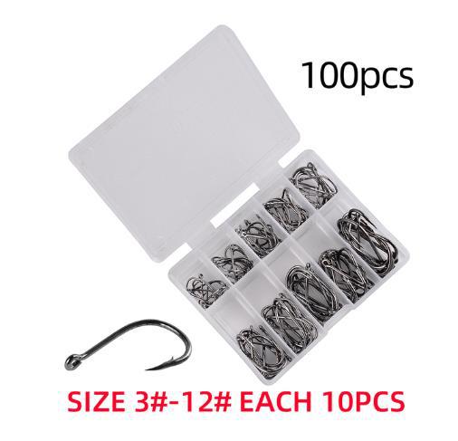 Outdoor Fishing Gear - Ise Fishing Hooks with Box (500 pcs) - NZ Tackle