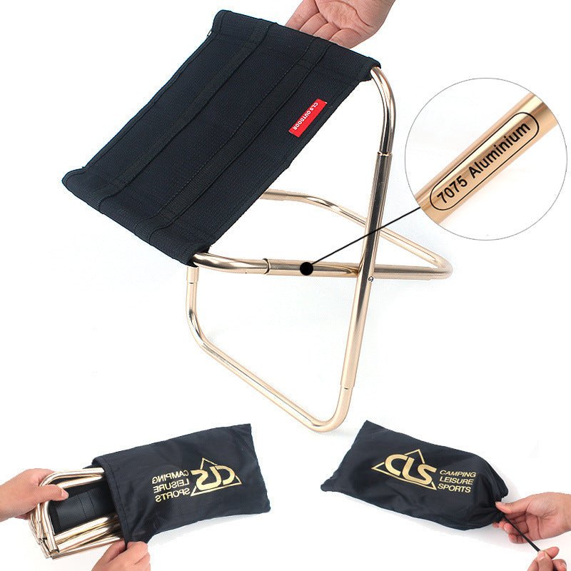 Outdoor Folding Chair - 7075 Aluminum Fishing Stool - NZ Tackle