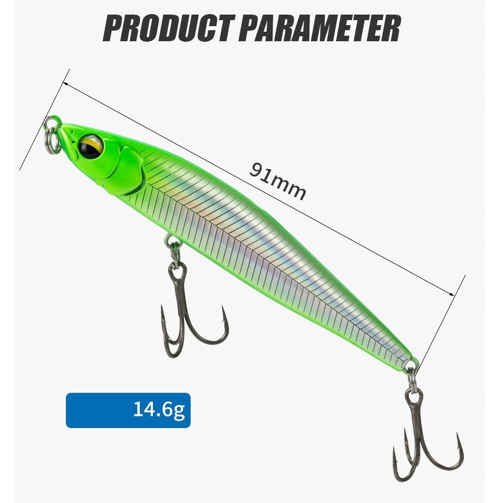 Professional 91mm Multicolor Metal Fishing Jig Lure - NZ Tackle