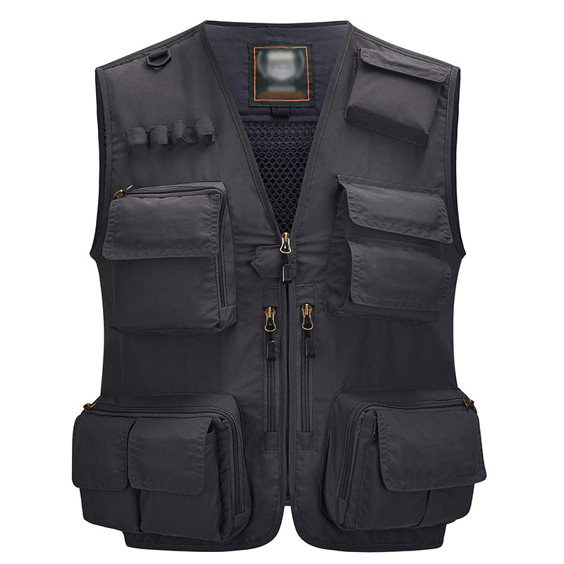 Quick - Drying Multi - Pocket Men's Fishing Waistcoat - NZ Tackle