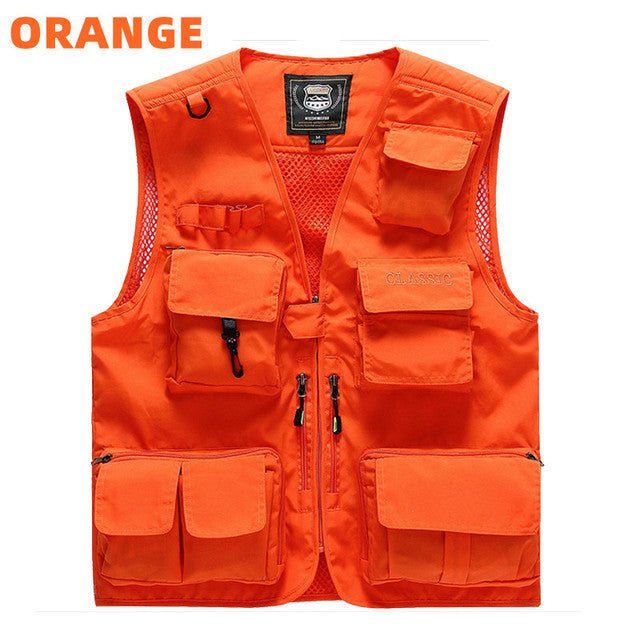 Quick - Drying Multi - Pocket Men's Fishing Waistcoat - NZ Tackle