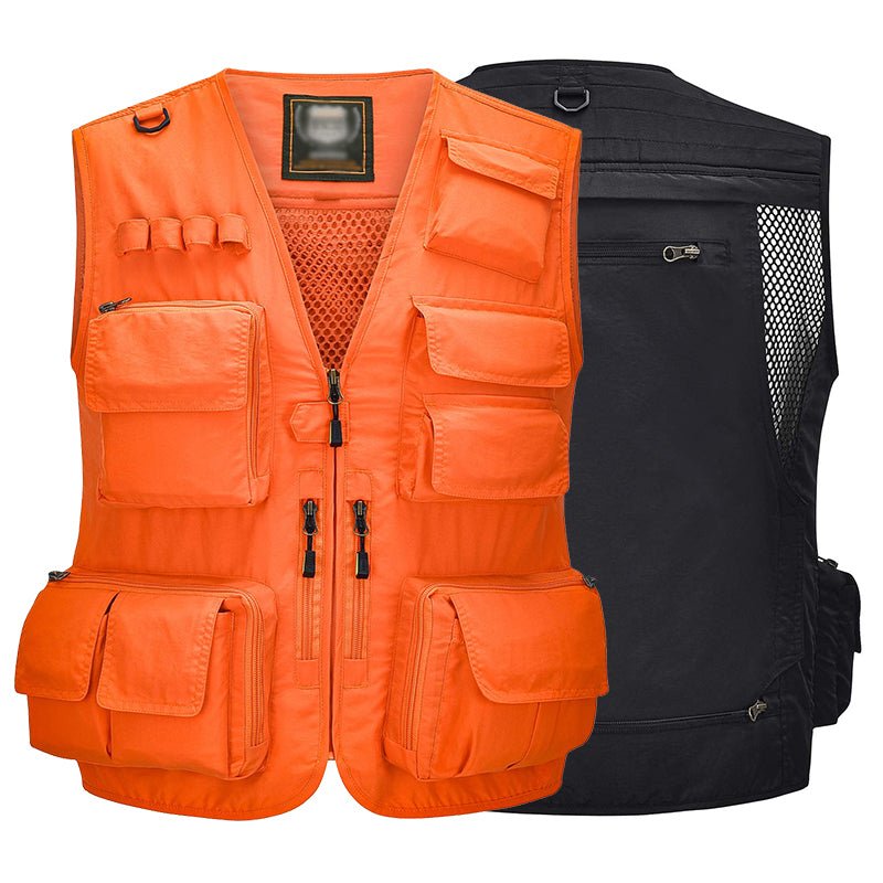 Quick - Drying Multi - Pocket Men's Fishing Waistcoat - NZ Tackle