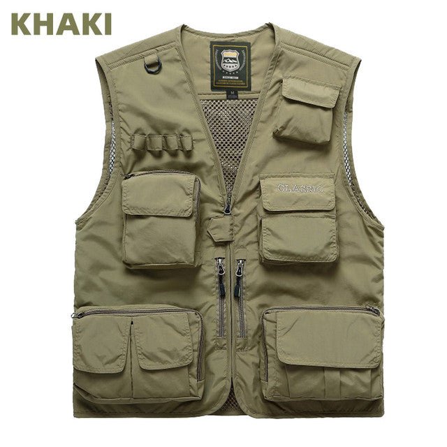 Quick - Drying Multi - Pocket Men's Fishing Waistcoat - NZ Tackle