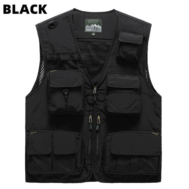 Quick - Drying Multi - Pocket Men's Fishing Waistcoat - NZ Tackle