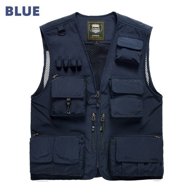 Quick - Drying Multi - Pocket Men's Fishing Waistcoat - NZ Tackle