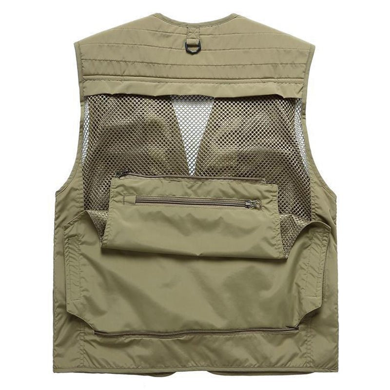 Quick - Drying Multi - Pocket Men's Fishing Waistcoat - NZ Tackle