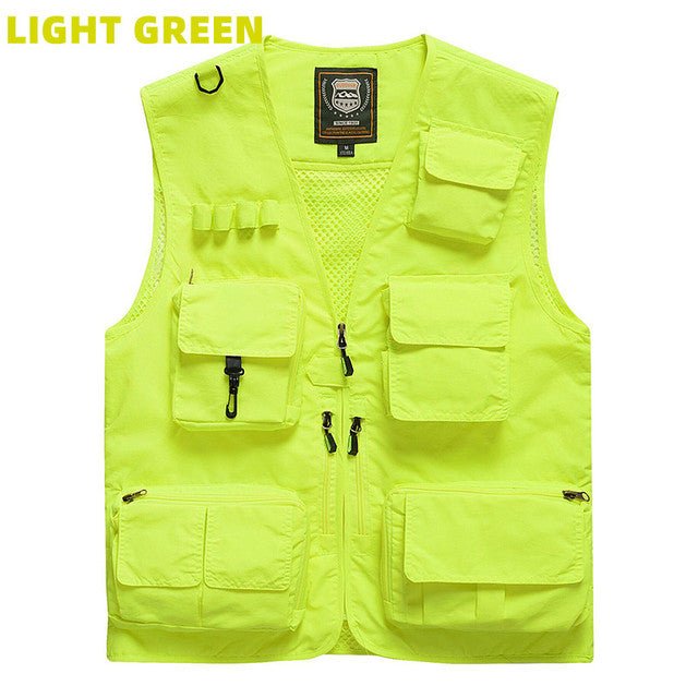 Quick - Drying Multi - Pocket Men's Fishing Waistcoat - NZ Tackle